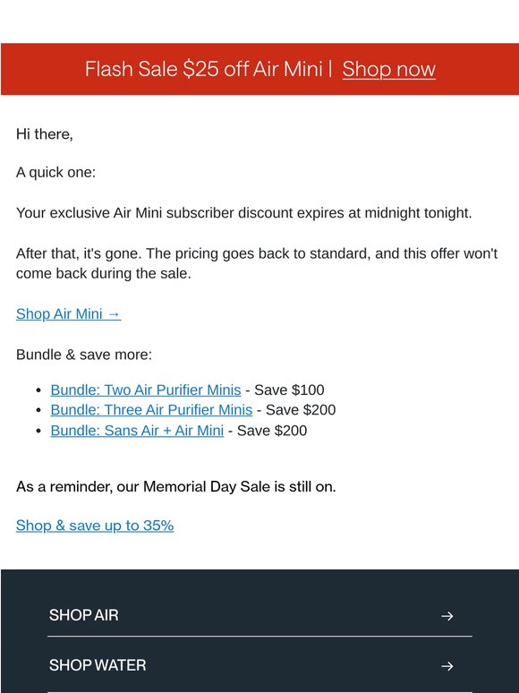 Last call on this exclusive discount