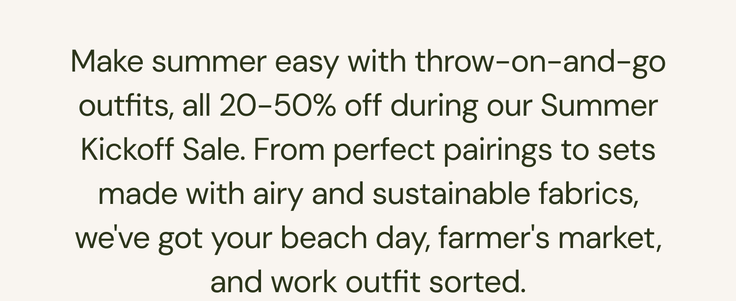Shop Summer Sale
