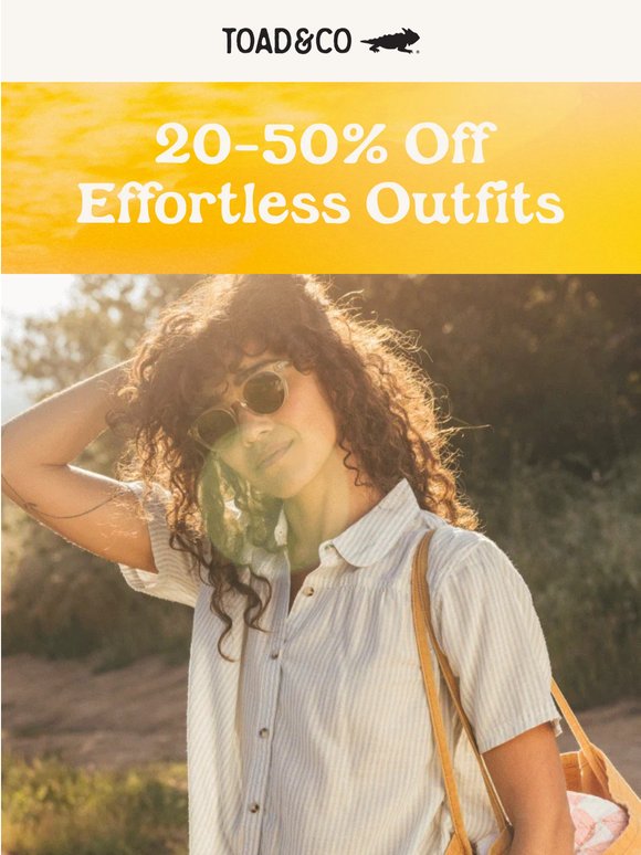 Effortless Outfits, Now 20-50% Off