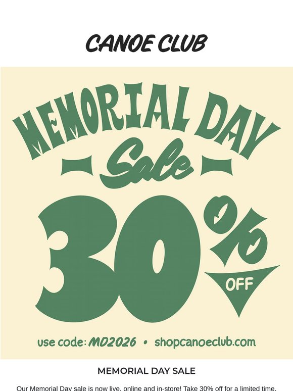 Memorial Day Sale