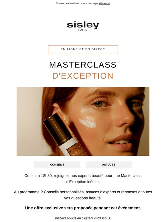 💌 Invitation exclusive : Masterclass d'Exception ce soir