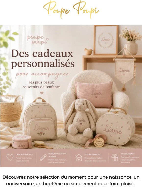 Des cadeaux personnalisés pour les plus beaux souvenirs