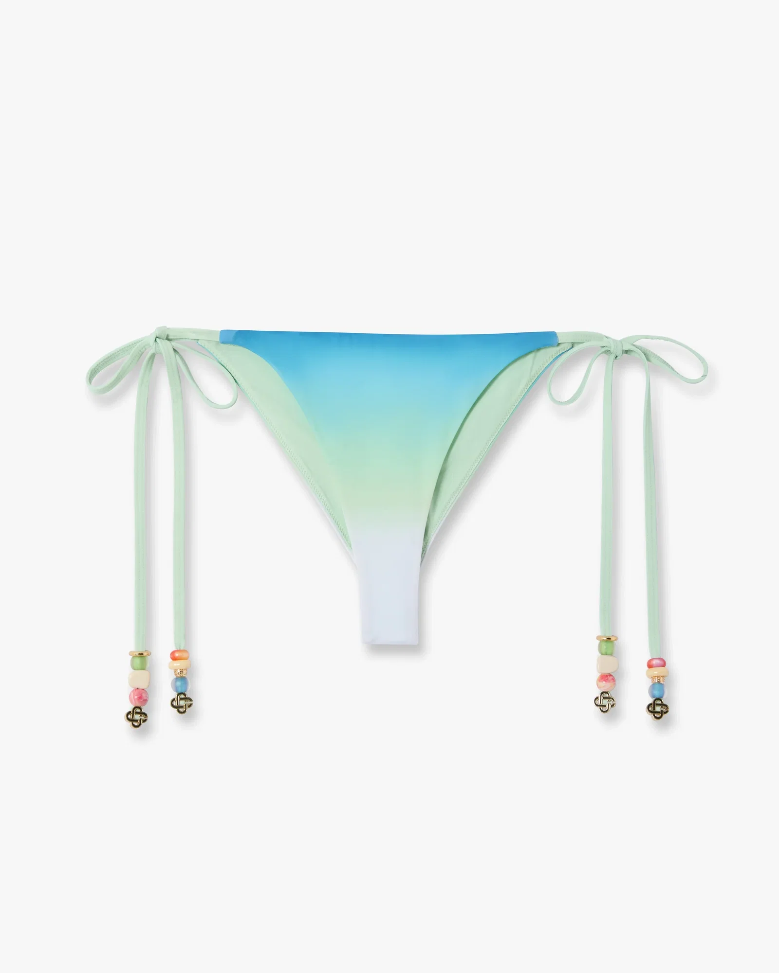 Image of Blue & Green Gradient String Beaded Bikini Bottom