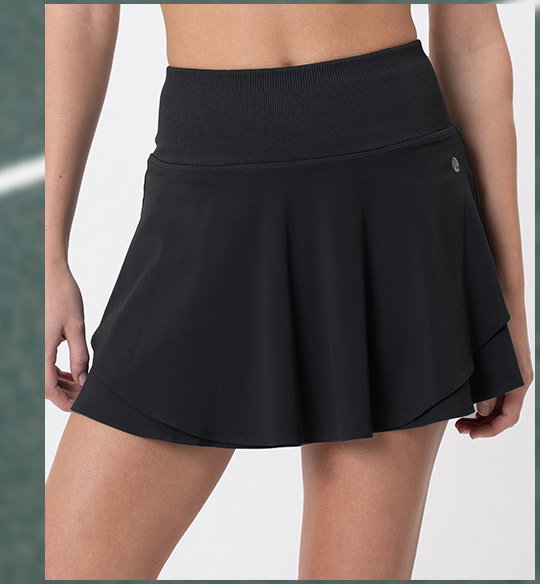 Midnight Black | Sydney Tennis Skort