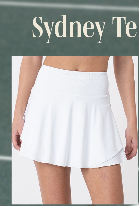 White | Sydney Tennis Skort