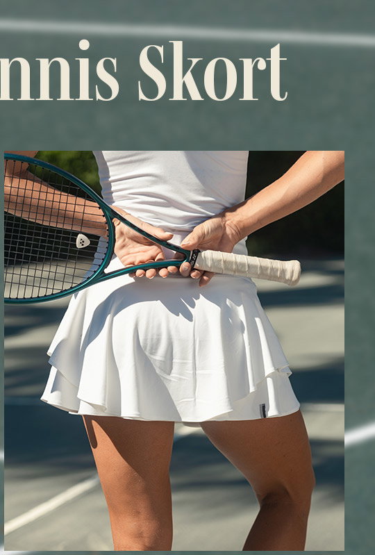 White | Sydney Tennis Skort