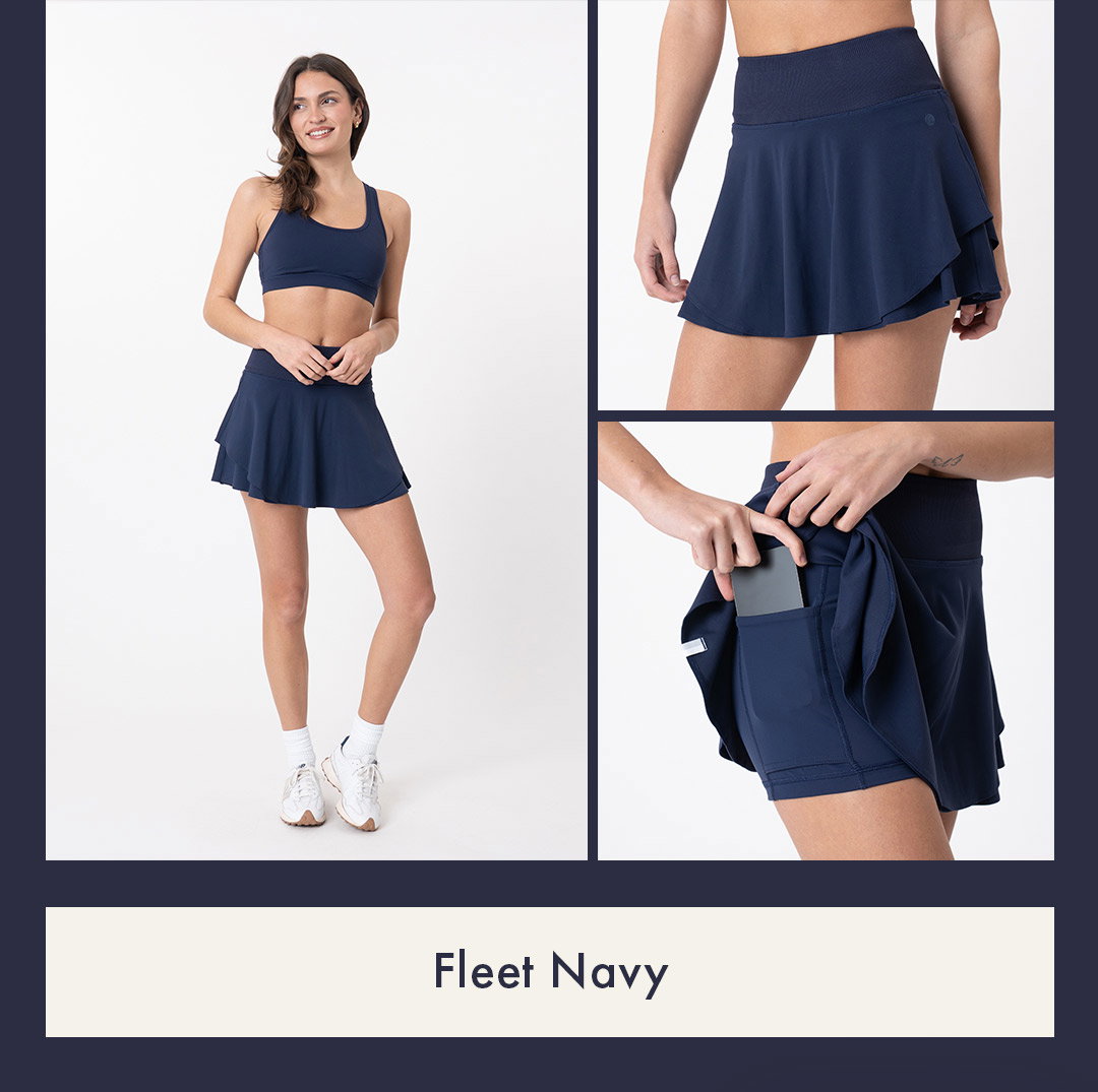 Fleet Navy | Sydney Tennis Skort
