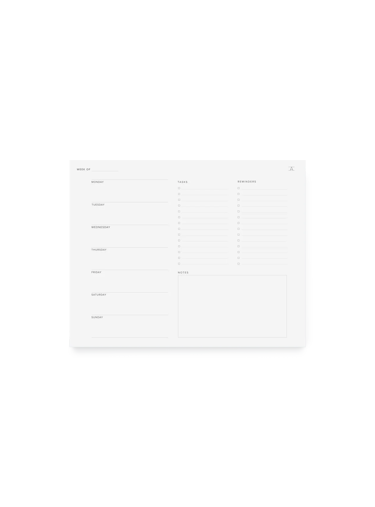 Image of Weekly Task Pad