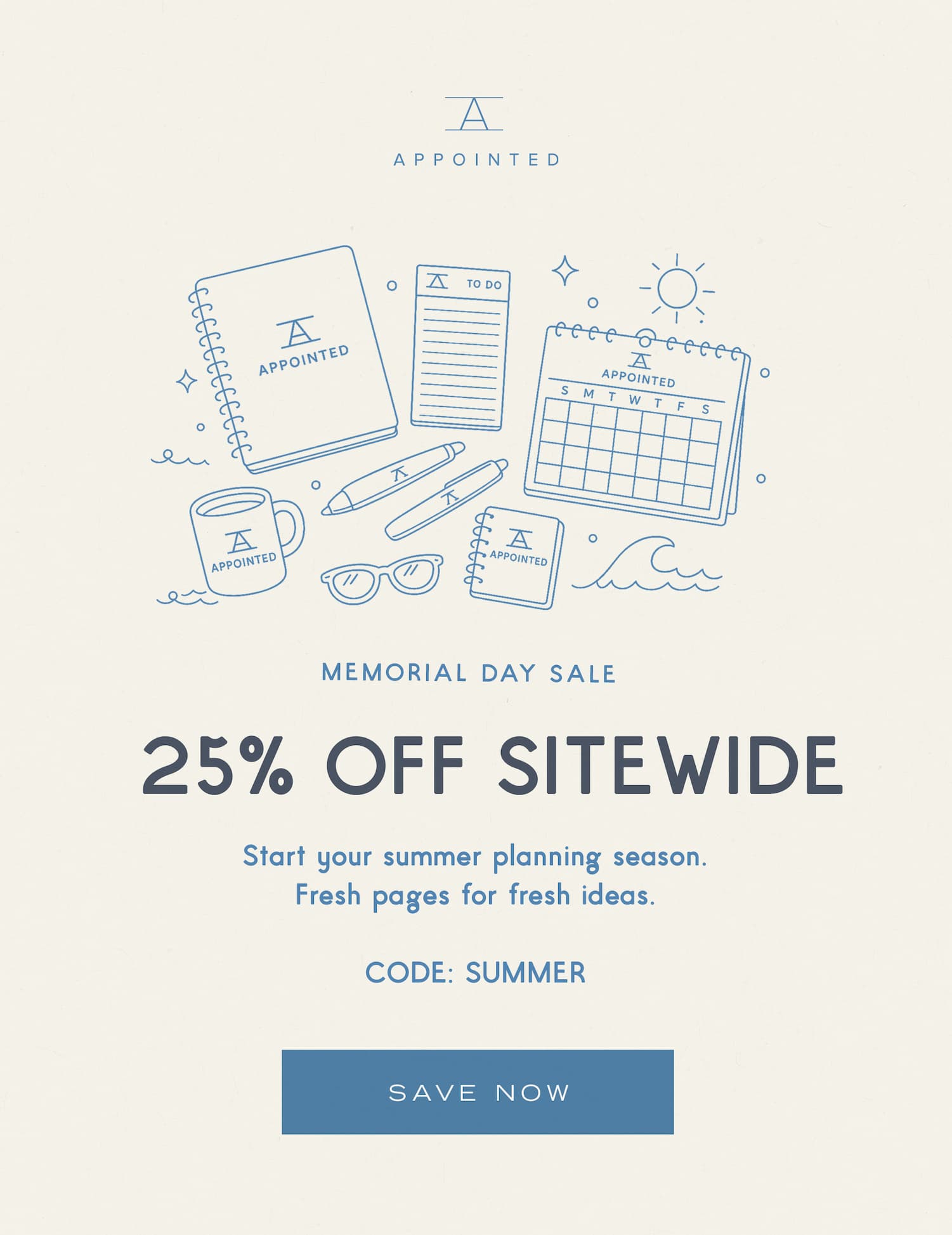Save 25% Sitewide