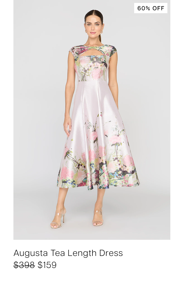Augusta Tea Length Dress | $159, $398 (60% off)