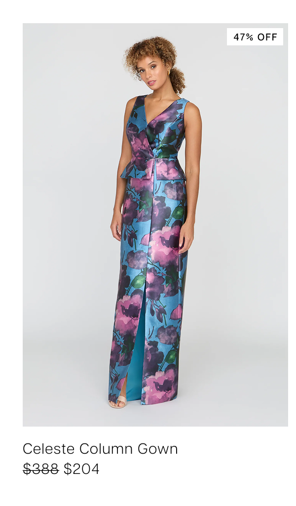 Celeste Column Gown | $204, $388 (47% off)