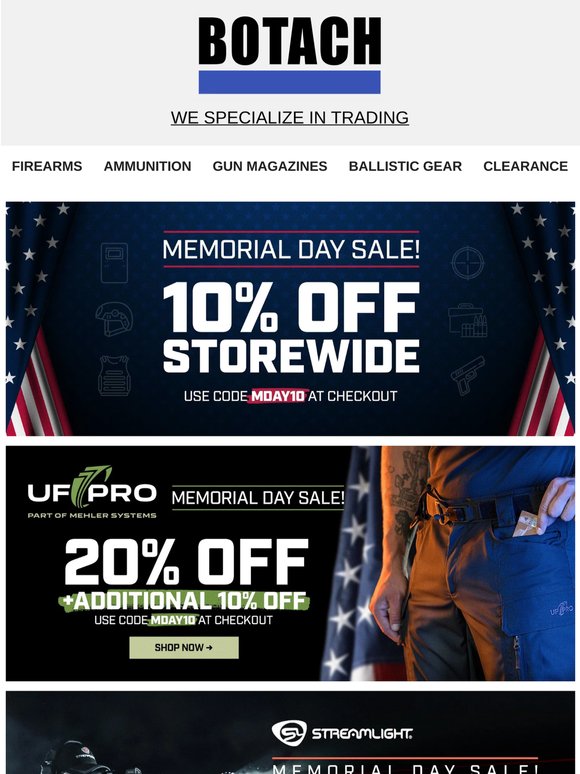 🇺🇸 Memorial Day Sale Stars Now – 10% OFF Storewide Use Code MDAY10 At Checkout