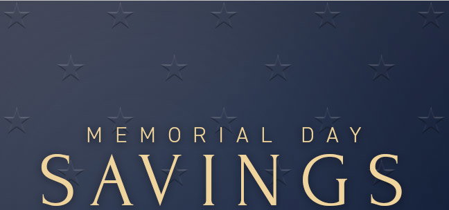Memorial Day Savings