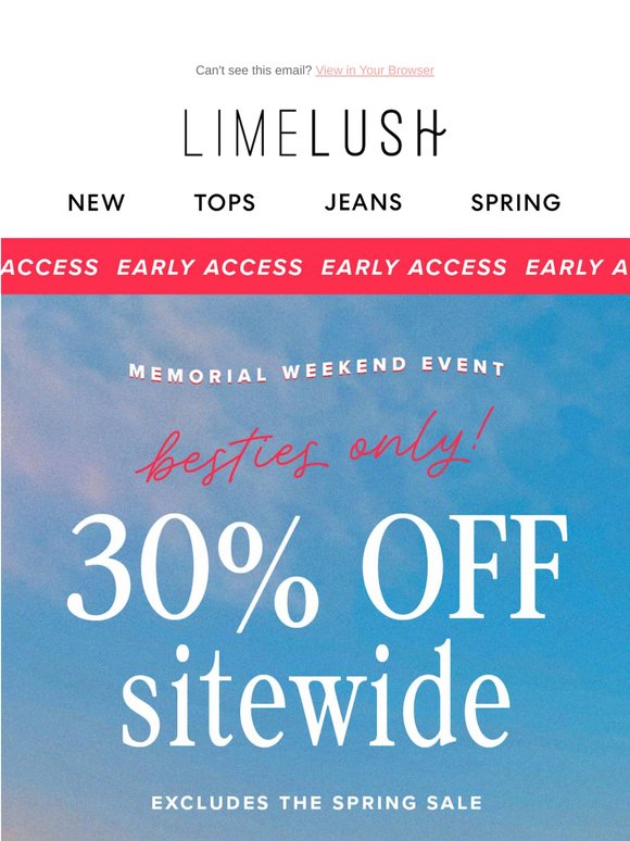 VIP Early Access‼️🩵 30% OFF starts NOW!
