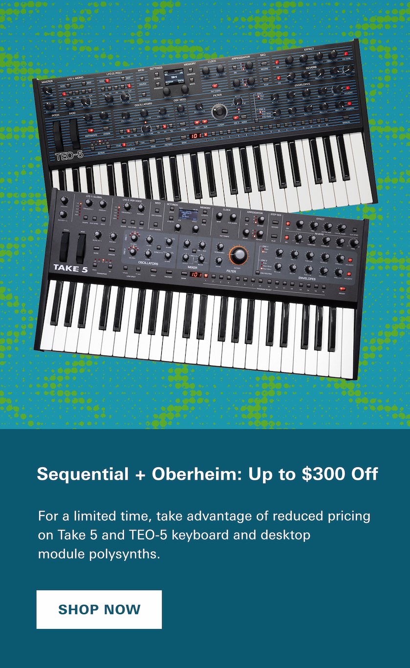 Sequential + Oberheim: Up to $300 Off