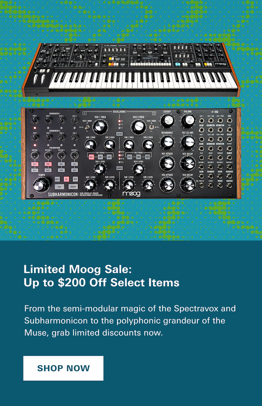 Limited Moog Sale: Up to $200 off select items