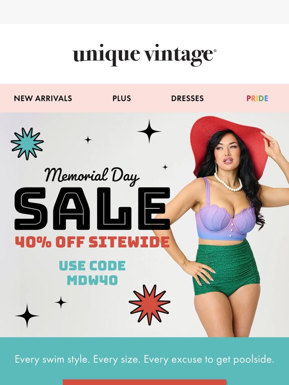 Swim into Summer with 40% Off Today ☀️