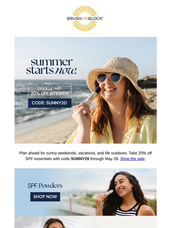 Summer Starts Now ☀️ 20% Off Sitewide