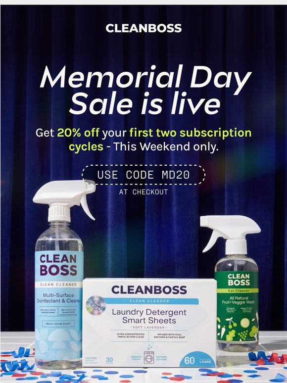 Memorial Day Sale is live!