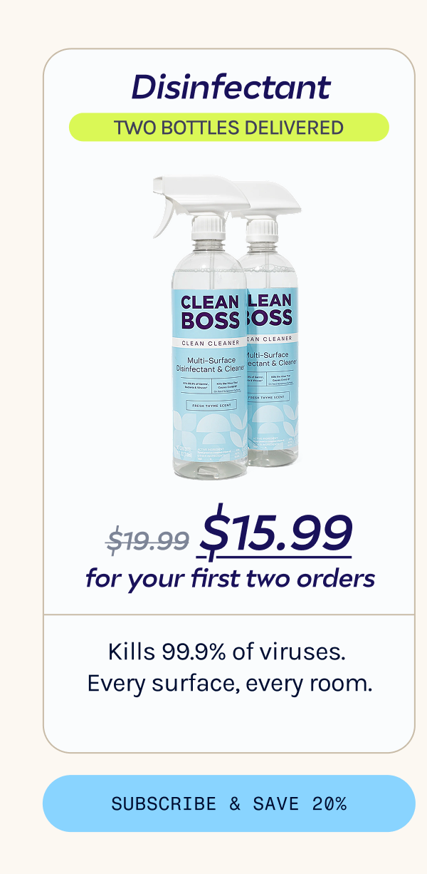 Shop: CleanBoss Multi-Surface Botanical Disinfectant