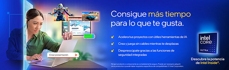 Consigue más tiempo para lo que te gusta. Intel Core Ultra
