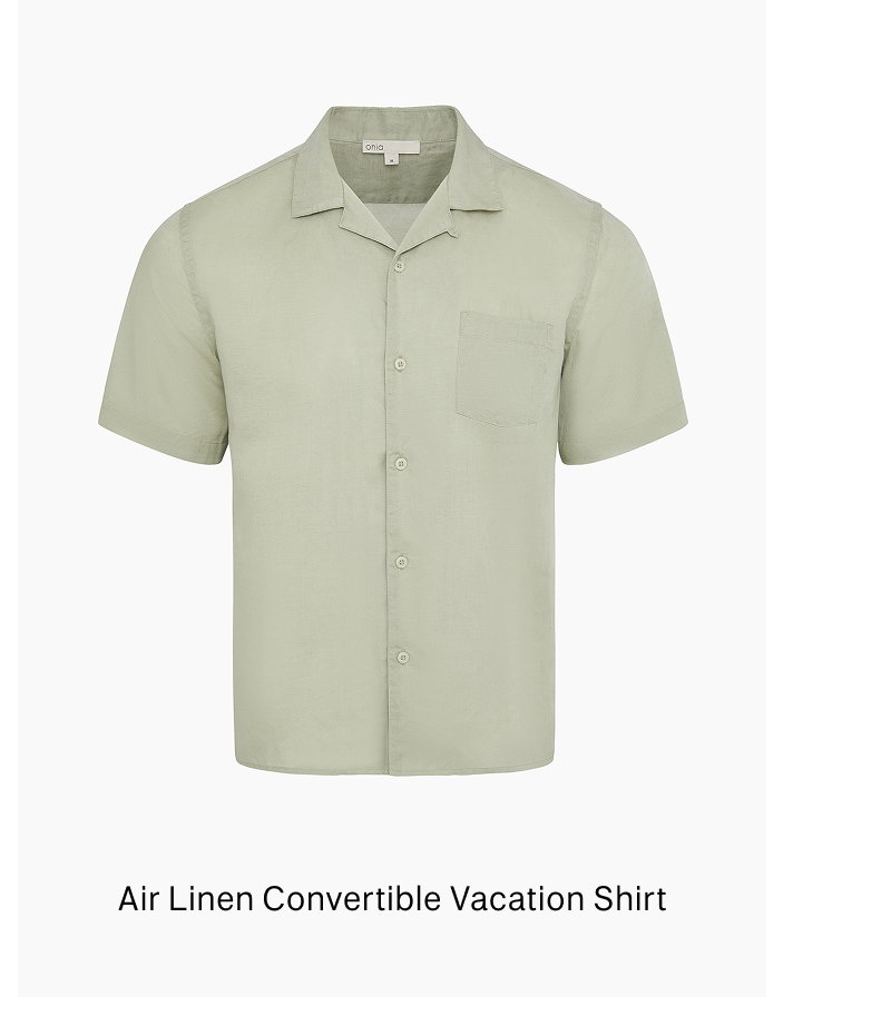 Air Linen Convertible Vacation Shirt
