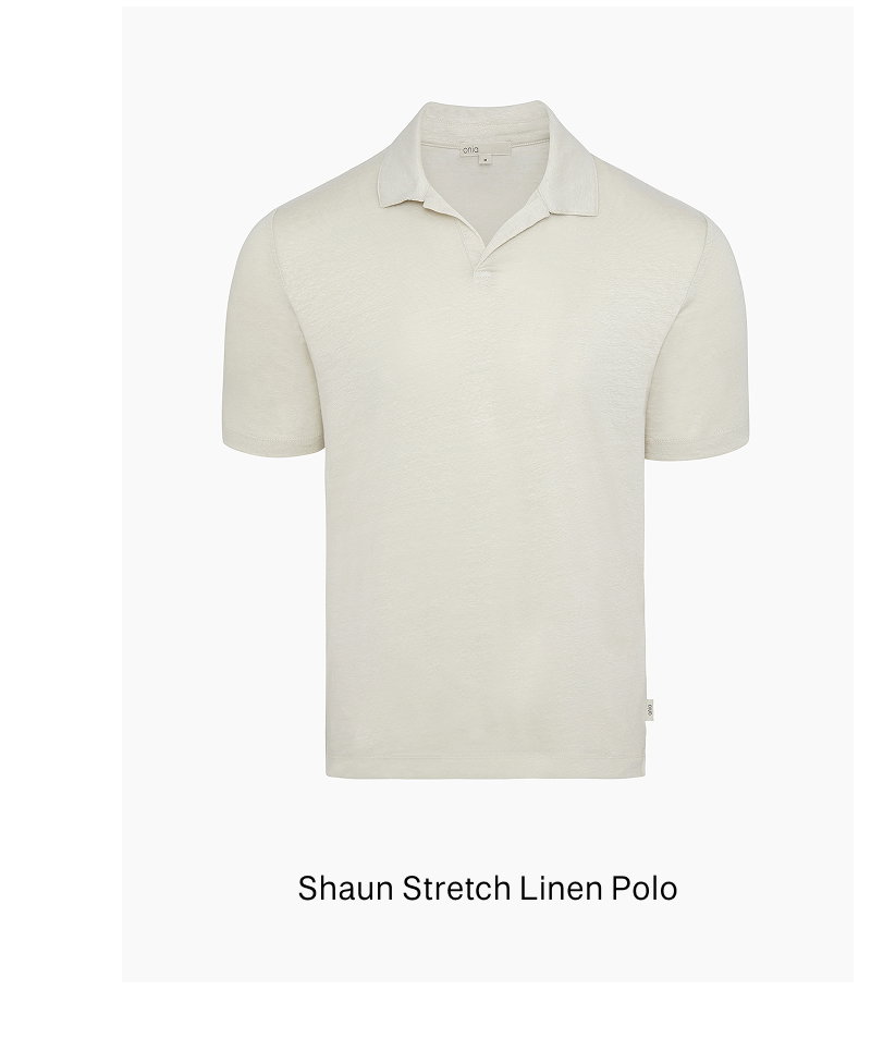 Shaun Stretch Linen Polo