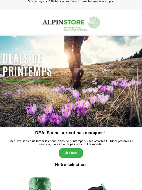 Les DEALS du printemps sont là !