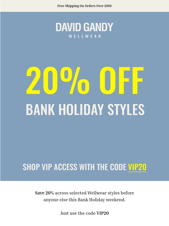 [Early Access] 20% Off This Weekend