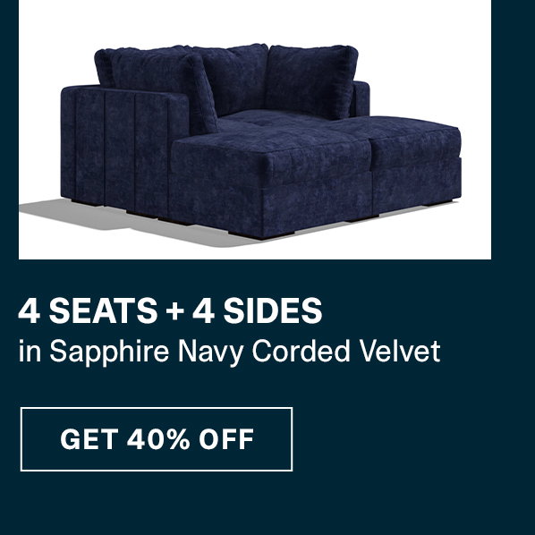 4 Seats + 4 Sides | GET 40% OFF >>