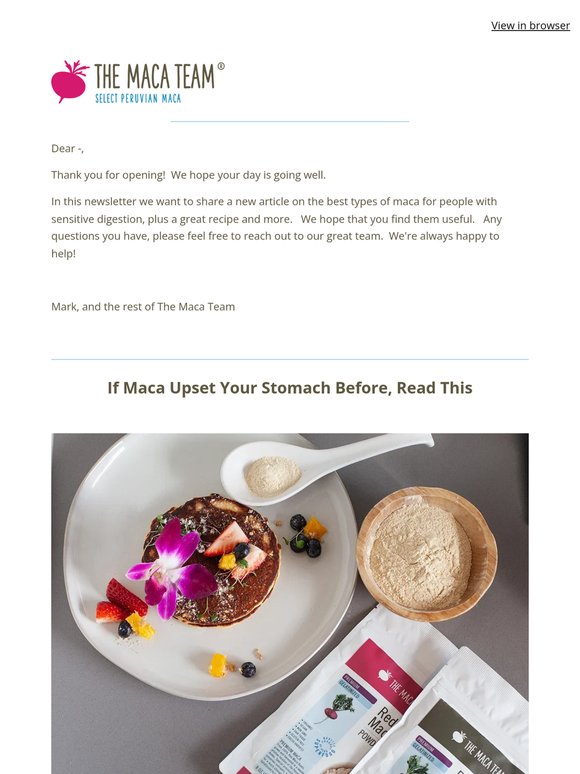 Sensitive Stomach? How to Start Maca More Gently