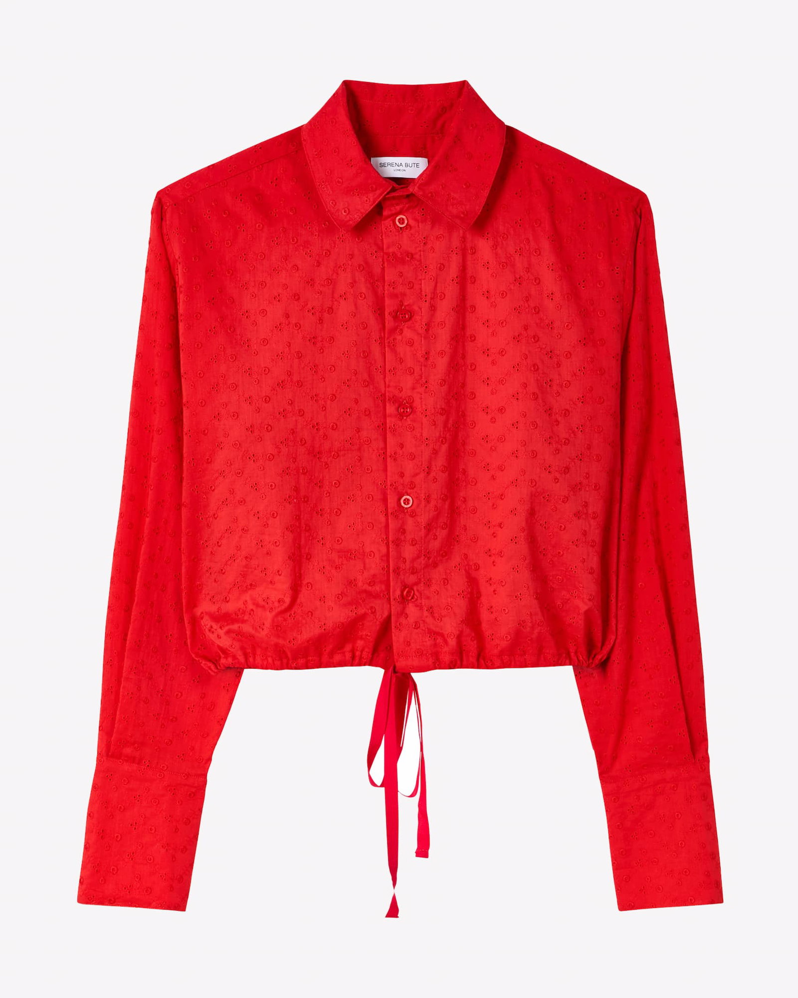 Drawstring Shirt - Red