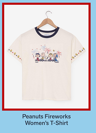 Peanuts Fireworks Women's T-Shirt