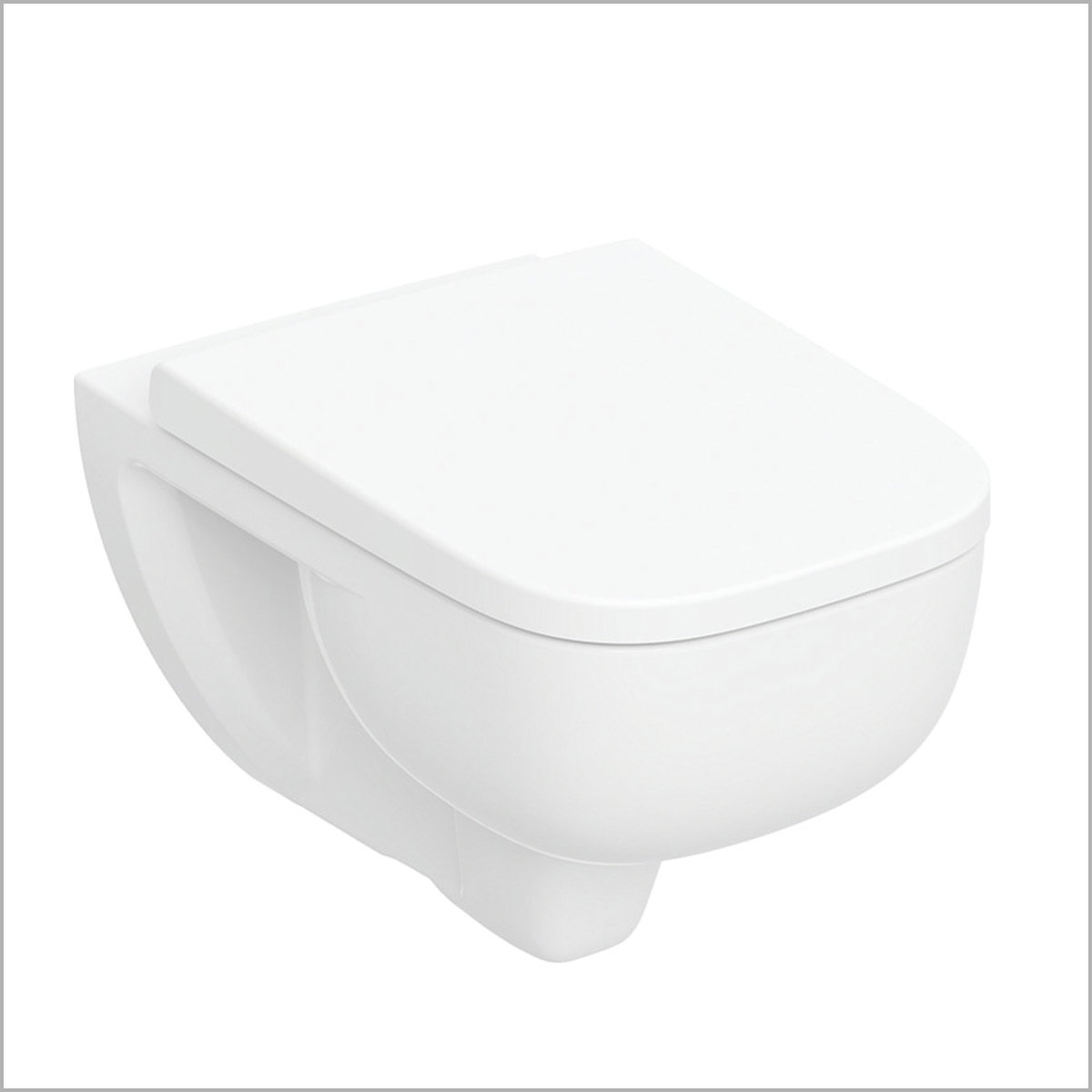 Geberit Renova Plan Set Wand-WC Tiefspüler, TurboFlush, mit WC-Sitz