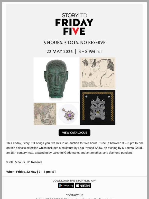 Catalogue LIVE: Friday Five Auction