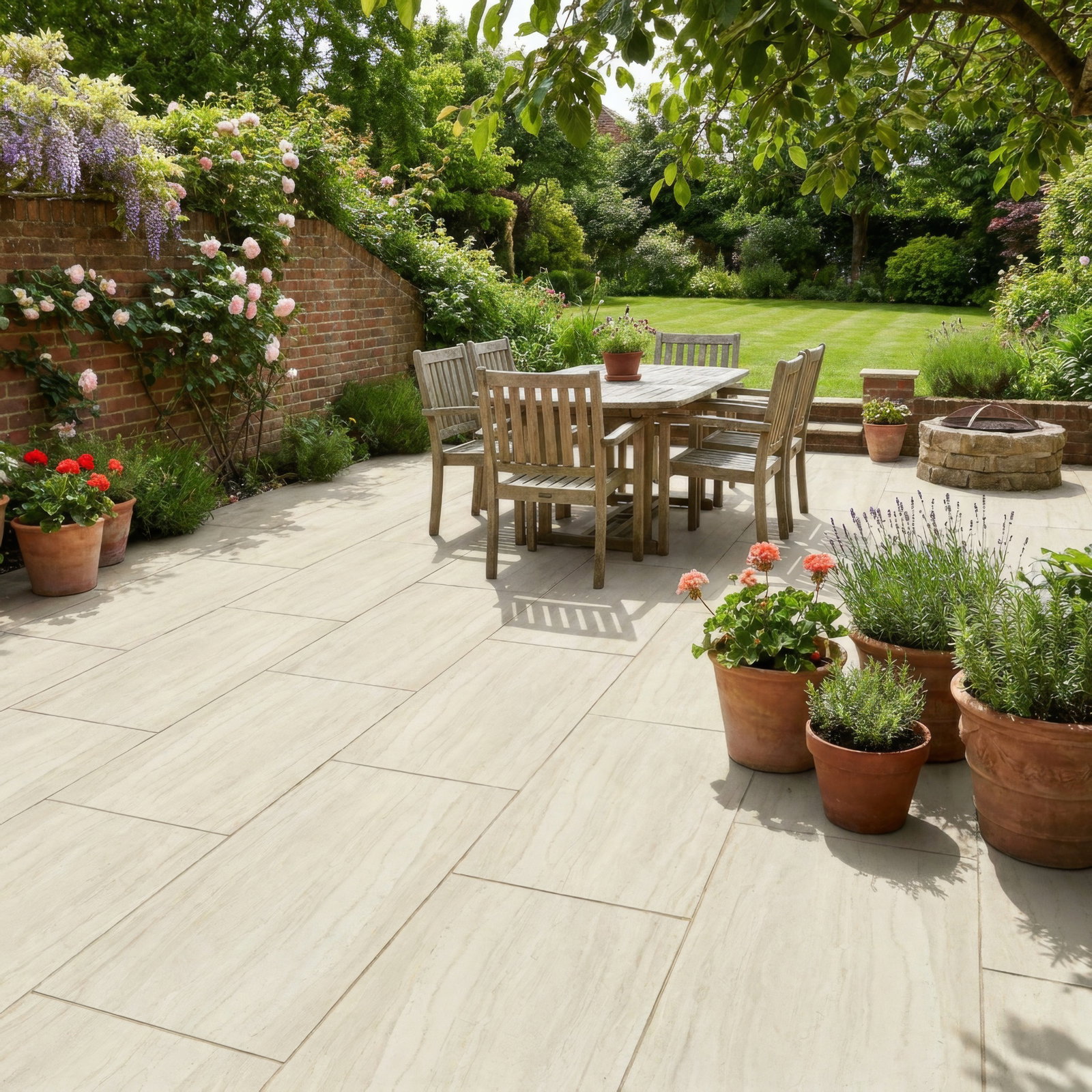 Image of Ivory Stone Paving Slabs