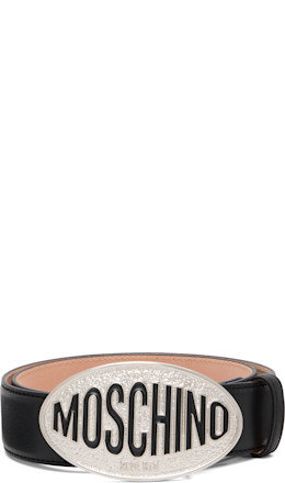 Black Logo Hardware Belt - Moschino