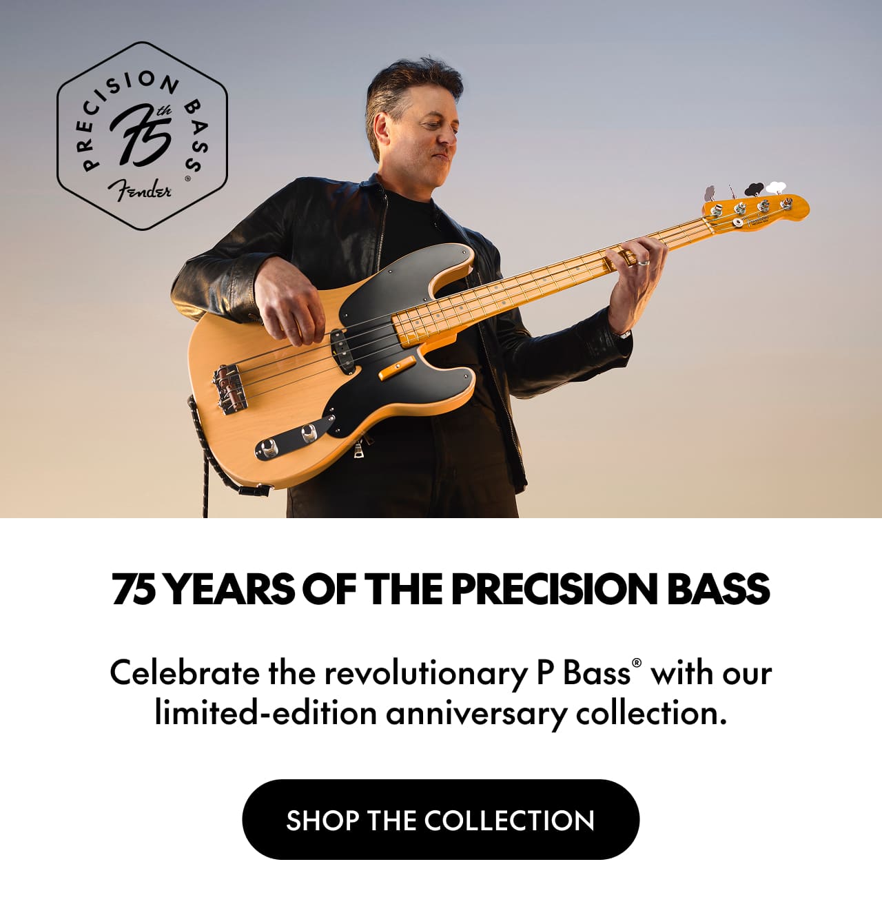 75 Years of the Precision Bass | Shop the Collection