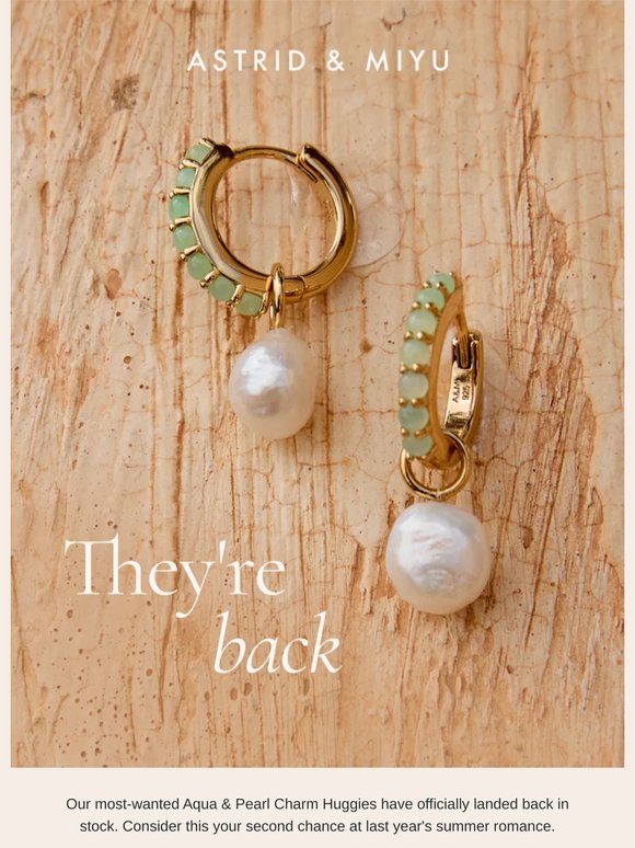 Aqua & Pearl are back in stock