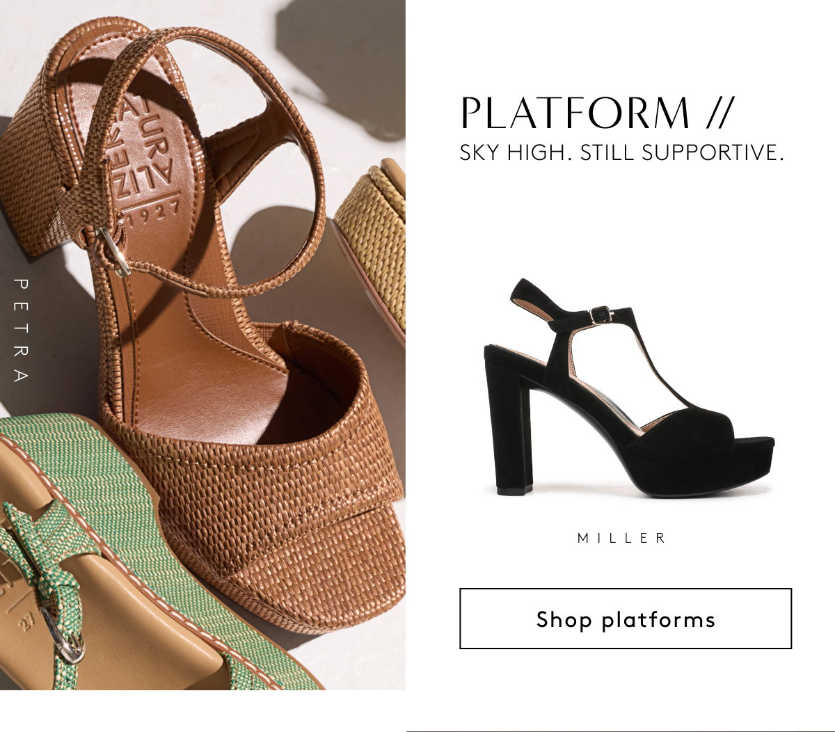 Platform // Sky High. Still Supportive. Miller | Shop Platforms