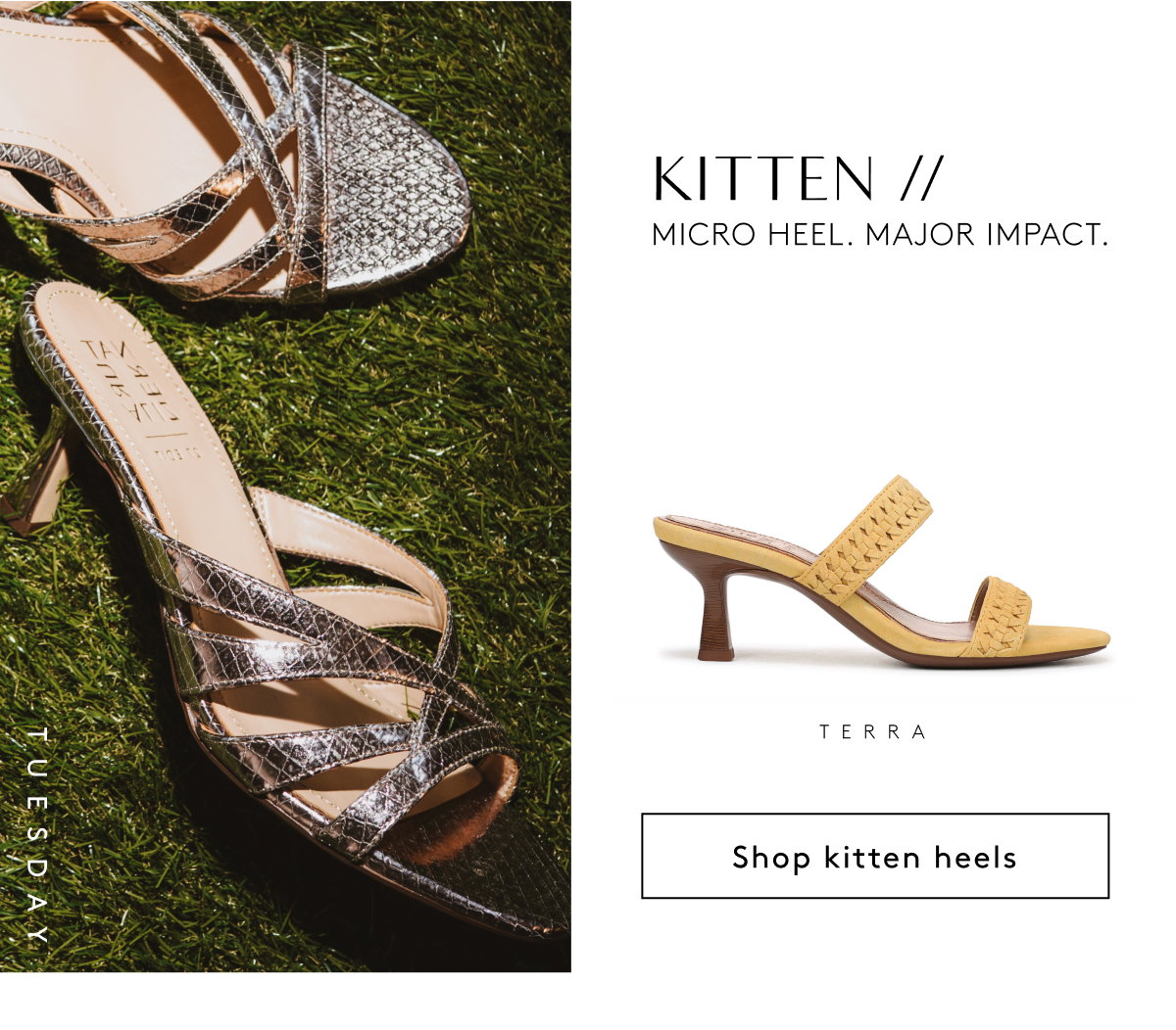 Kitten // Micro Heel. Major Impact. Terra | Shop Kitten Heels