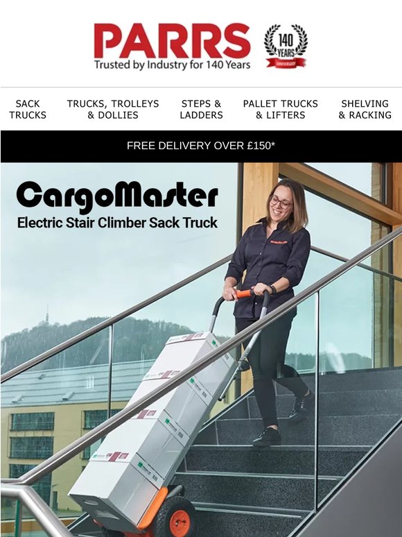 Heavy Loads? No Problem with CargoMaster Electric Stair Climbers