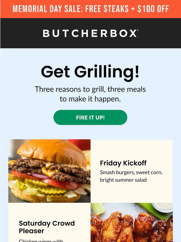 🥩 Plan your Memorial Day cookout!