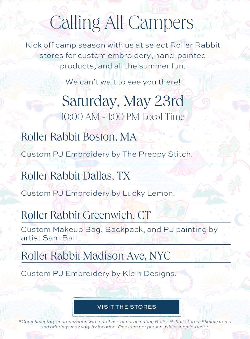 Roller Rabbit Store Events
