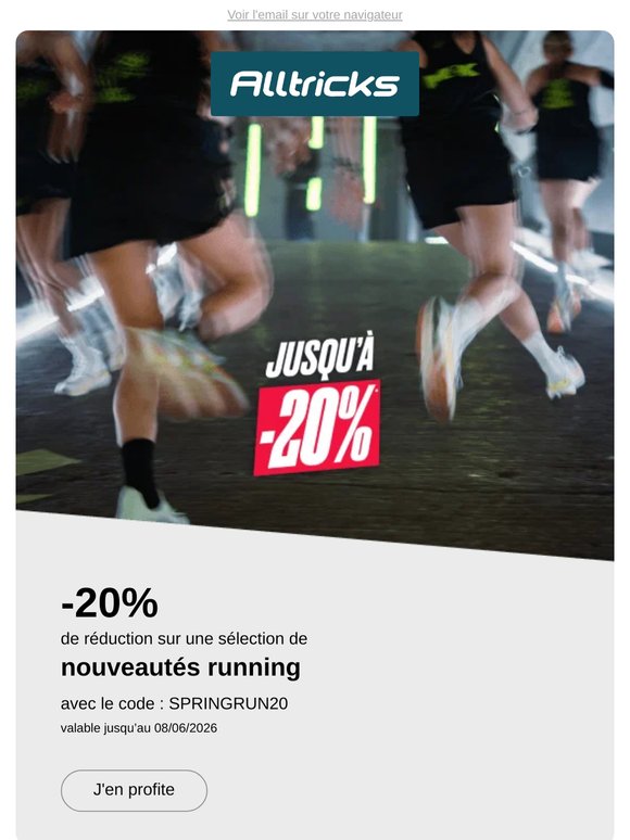-20% sur les nouveautés running !