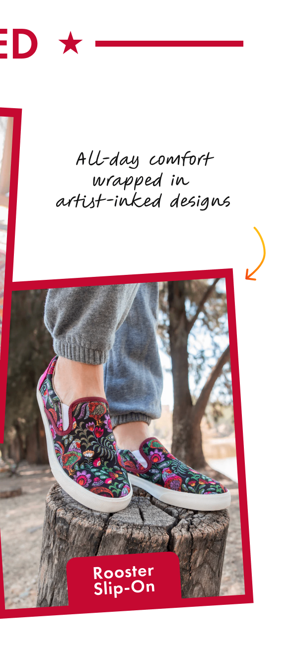 rooster slip on
