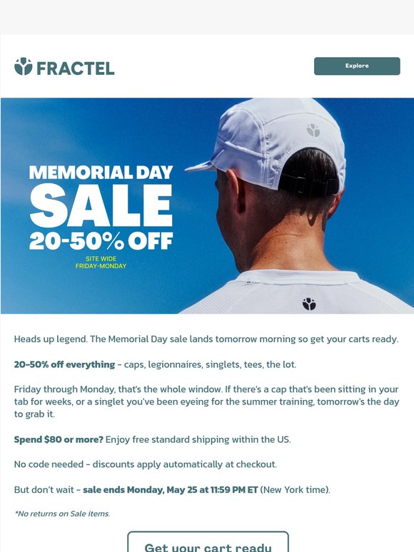 The sale starts tomorrow. Don't say we didn't warn you.