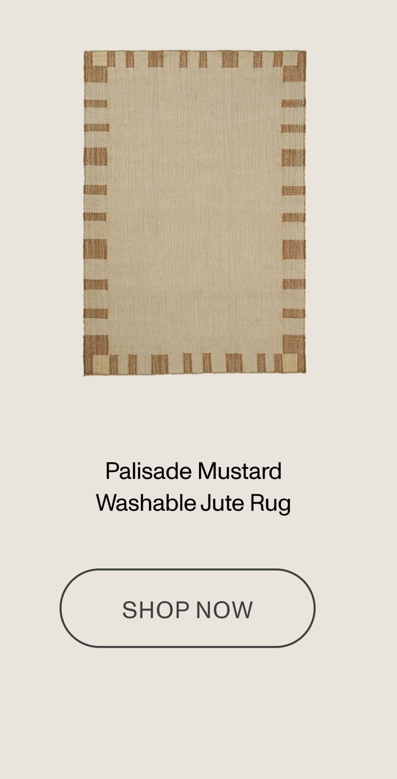 Palisade Mustard Washable Jute Rug
