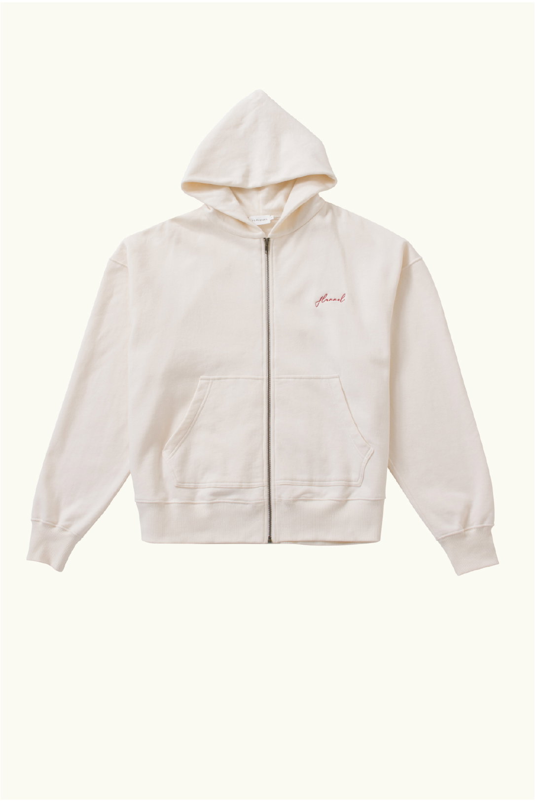 Anders Cotton Logo Zip Hoodie