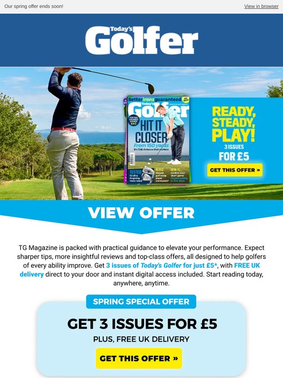 Still time to save! Get 3 issues for £5